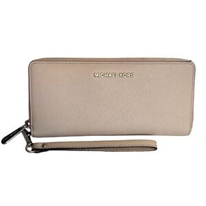 Michael Kors Taupe Wristlet Clutch